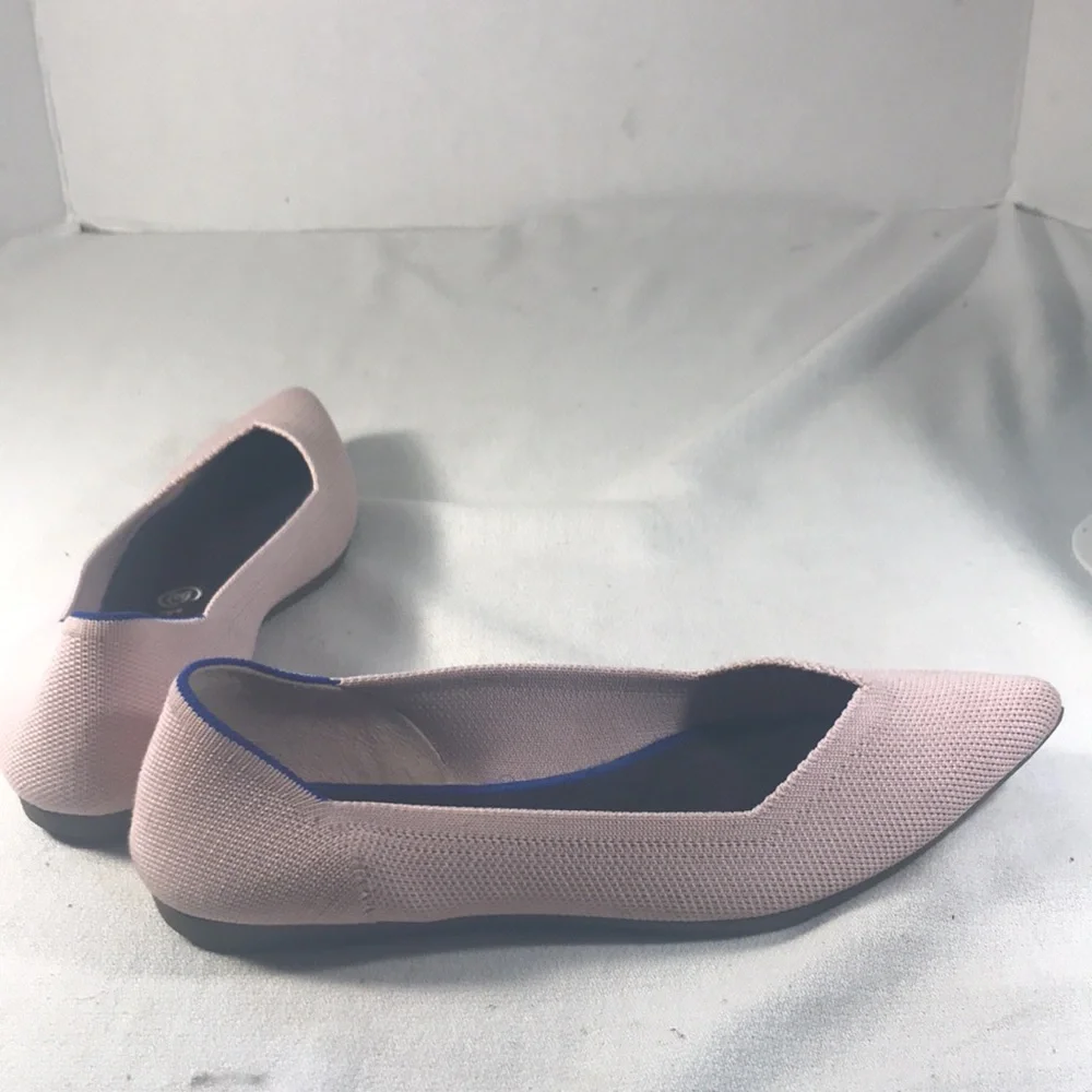 Rothy’s Women’s Petal Pink The Point Retired Knit Ballet Flats Size W7.5